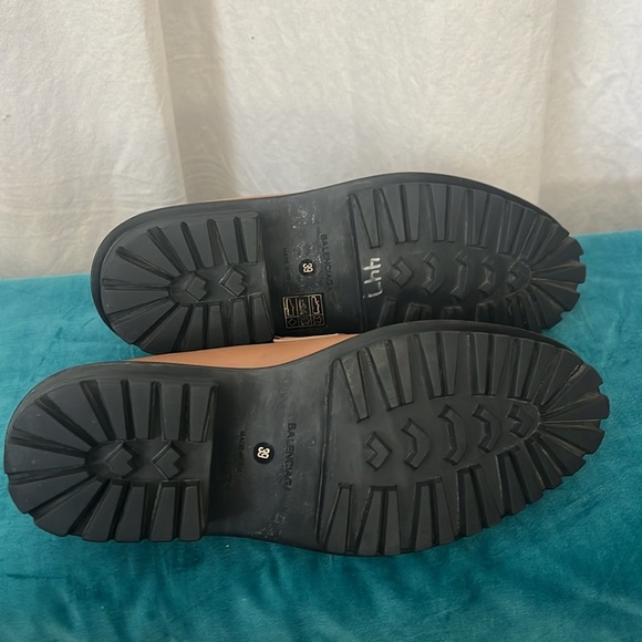 Balencia Paris Camel Leather Loafers l39 EU Like New - Picture 3 of 13